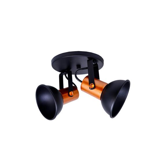 Spot Plafon Sobrepor Teto Sala Quarto Led 1014 2 preto Cobre Menor preço em Spot Plafon Sobrepor Teto Sala Quarto Led 1014 2 preto Cobre