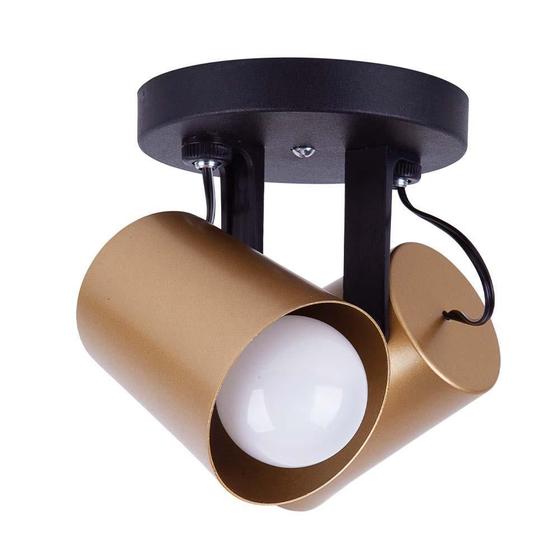 Spot Sobrepor Direcionável Fokus 02 Lâmpadas E27 Moderno Menor preço em Spot Sobrepor Direcionável Fokus 02 Lâmpadas E27 Moderno