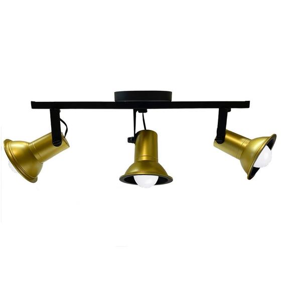 Spot Sobrepor Trilho Triplo Direcionável Luz Direcionada Octa Cupps 03 lâmpadas E27 Bivolt Design Decoração Moderno Quarto Sala Cozinha – Esquilos Shop
