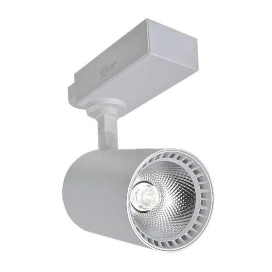 Spot Trilho LED Branco 20W Luz Amarela Bivolt Empalux Menor preço em Spot Trilho LED Branco 20W Luz Amarela Bivolt Empalux