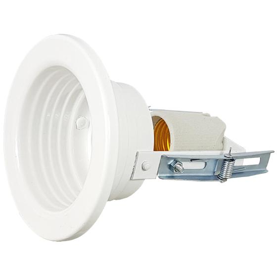 Imagem de Spots Anelados em Aluminio Branco para 1 lâmpada foco Fixo
