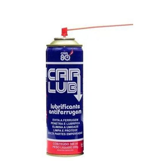 Imagem de Spray Anti Ferrugem Lubrificante 300ml Car 80 - Car Lub - CARLUB