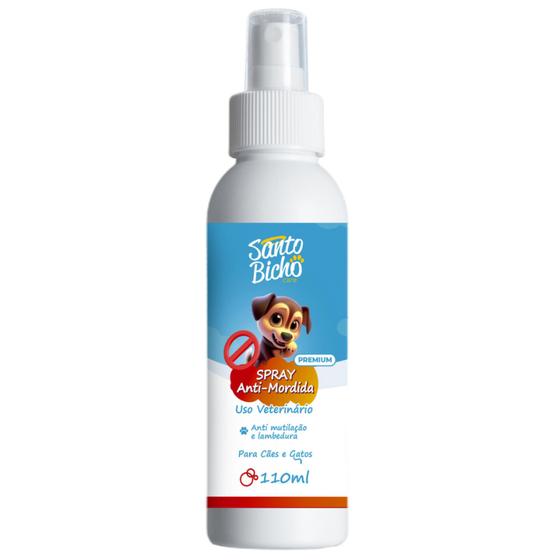 Imagem de Spray Anti-Mordida e Lambedura 110ml Santo Bicho