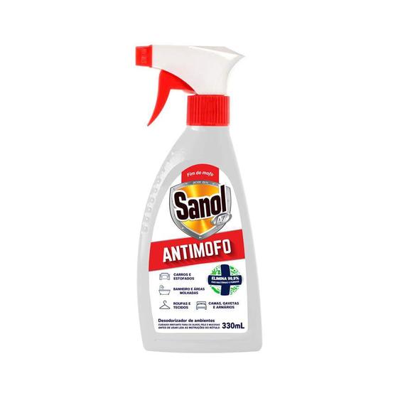 Imagem de Spray Antimofo 330ml Sanol Elimina Odores (com Nf)