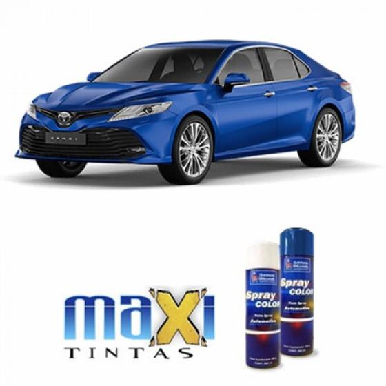 Imagem de Spray automotivo azul noturno + verniz spray 300ml