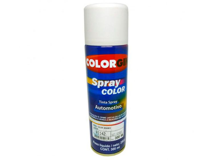 Imagem de Spray Automotivo Colorgin Branco Geada 300ml