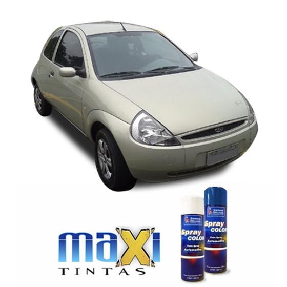 Imagem de Spray automotivo prata angra ford + verniz spray 300ml