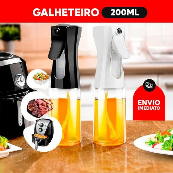 Imagem de Spray Borrifador 200ML Azeite Vinagre Culinário Pulverizador Galheteiro em Vidro