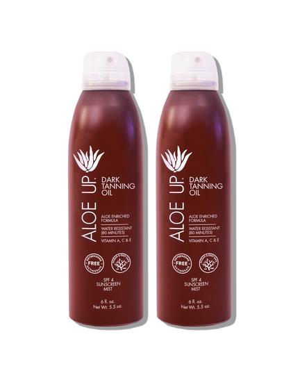 Imagem de Spray Bronzeador Aloe Up Quick Dry 177ml com SPF 4 - Pacote com 2