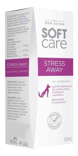 Imagem de Spray Calmante Soft Care Stress Away Para Cães E Gatos 100ml