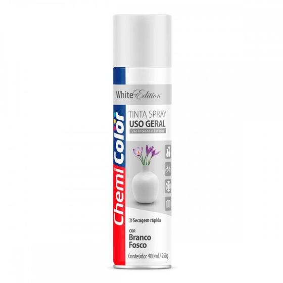 Imagem de Spray Chemicolor Branco Fosco 400ml 0680123