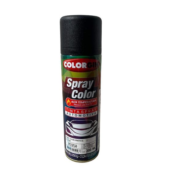 Imagem de Spray color preto alta temperatura 300 ml - colorgin