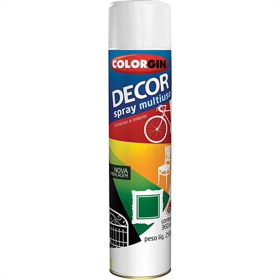 Imagem de Spray Colorgin Decor Branco Fosco 360Ml 8841 - Kit C/6 LA