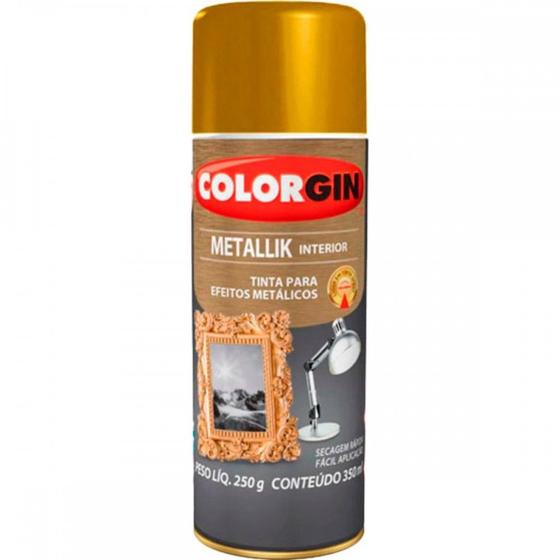 Imagem de Spray Colorgin Metalica Ouro-52