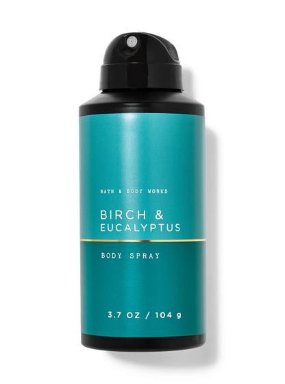 Imagem de Spray corporal Bath & Body Works Birch & Eucalyptus para homens 236 ml