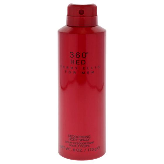 Imagem de Spray corporal Perry Ellis 360 Red para homens 180ml