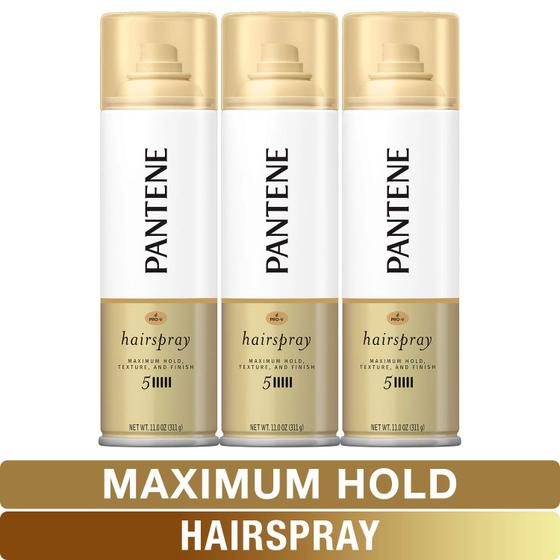 Imagem de Spray de cabelo Pantene Maximum Hold Pro-V Nível 5 325 ml x3