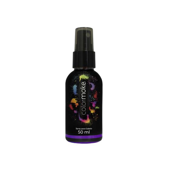Spray de Cabelo Roxo Colormake - 50 ml - Color Make Imagem de Spray de Cabelo Roxo Colormake - 50 ml