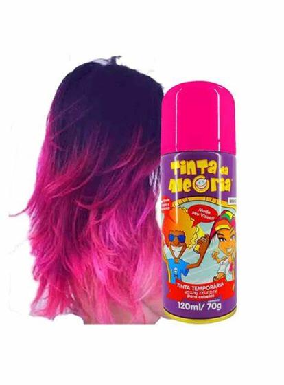 Spray de Cabelo Tinta da Alegria Carnaval Festas 120ml Festas Menor preço em Spray de Cabelo Tinta da Alegria Carnaval Festas 120ml Festas