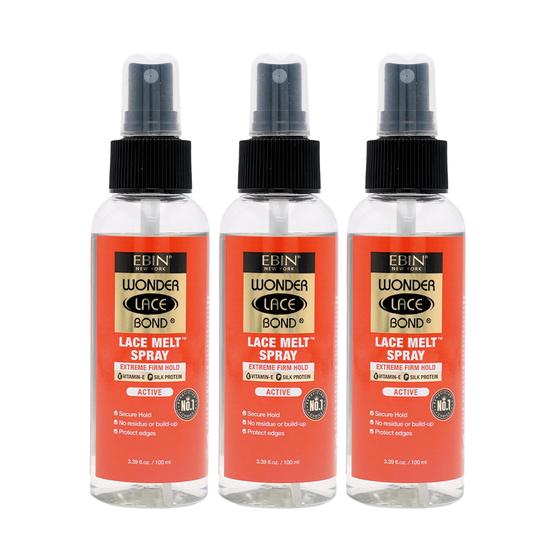 Imagem de Spray de Fusão EBIN NEW YORK WONDER LACE BOND 100ml - Pacote com 3