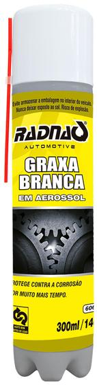 Spray de Graxa Branca Radnaq - 300ml Menor preço em Spray de Graxa Branca Radnaq - 300ml