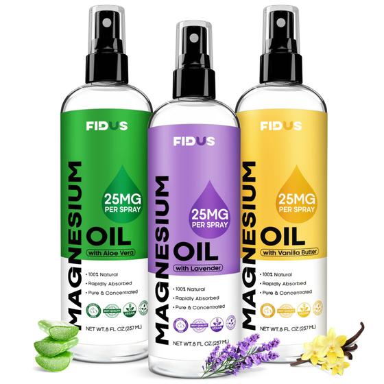 Imagem de Spray de Óleo de Magnésio Fidus 100% Puro com Lavanda - 240ml
