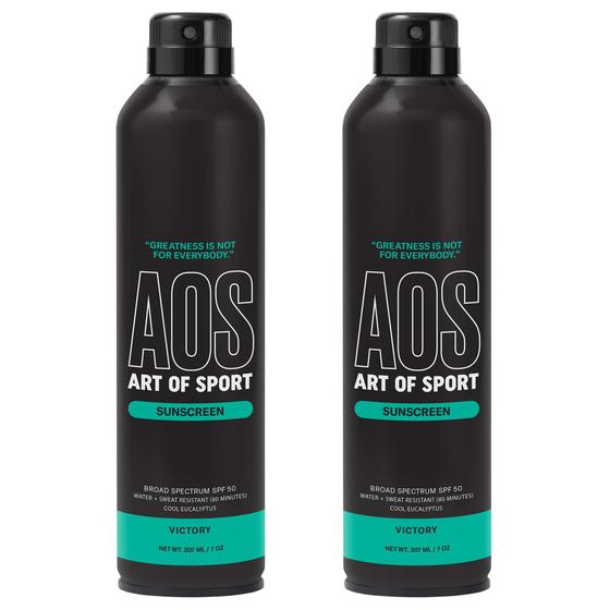 Imagem de Spray de proteção solar Art of Sport SPF 50 UVA/UVB 207ml, pacote com 2