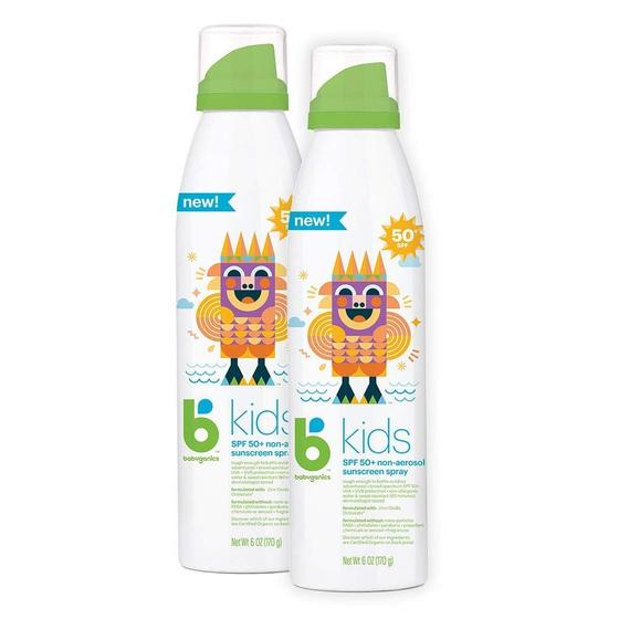 Imagem de Spray de proteção solar Babyganics SPF 50 Kids 180 ml (pacote com 2)