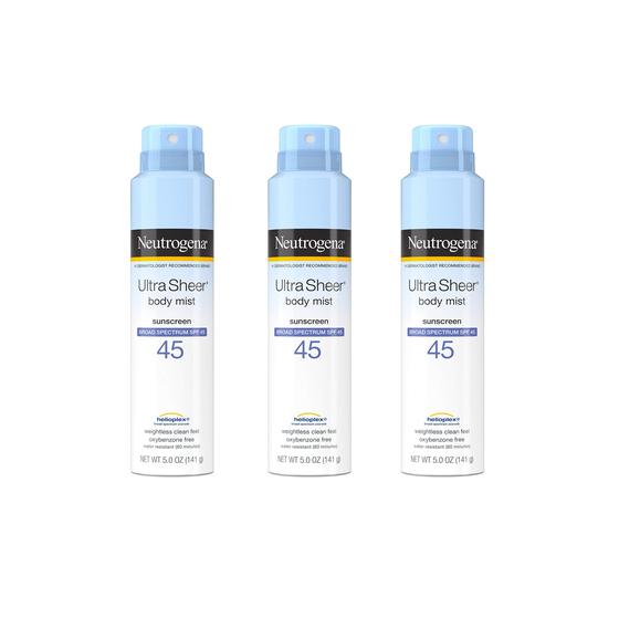 Imagem de Spray de proteção solar Neutrogena Ultra Sheer SPF 45 150mL (x3)