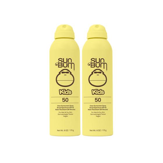 Imagem de Spray de proteção solar Sun Bum Kids SPF 50 Clear 177ml (pacote com 2)