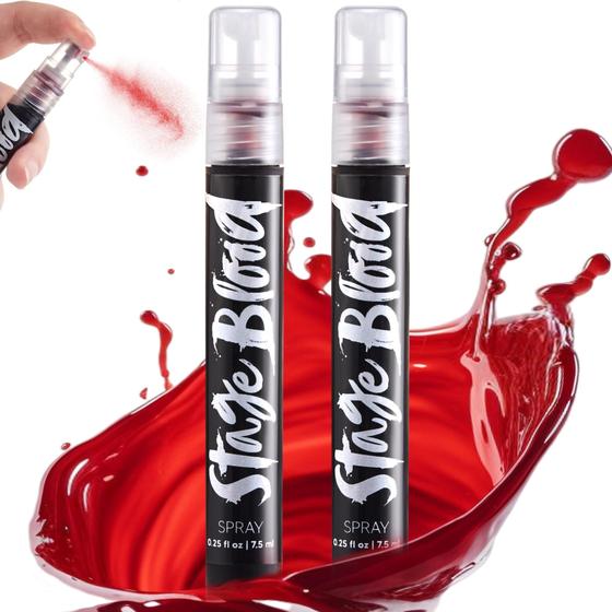 Imagem de Spray de Sangue Falso para Halloween - 2 Frascos de 7ml