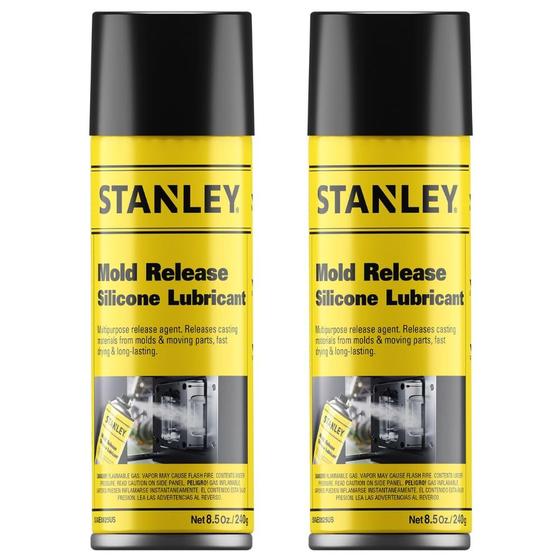 Imagem de Spray Desmoldante Stanley Pro Lube Silicone - 2 Unidades de 250ml