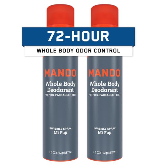 Imagem de Spray Desodorante Mando Whole Body Men - 72h de Proteção - 2 Unidades de 100ml