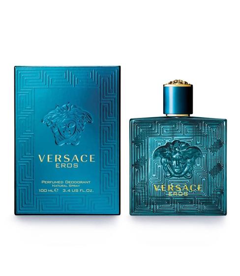 Imagem de Spray desodorante perfumado Versace Eros 100mL para homens