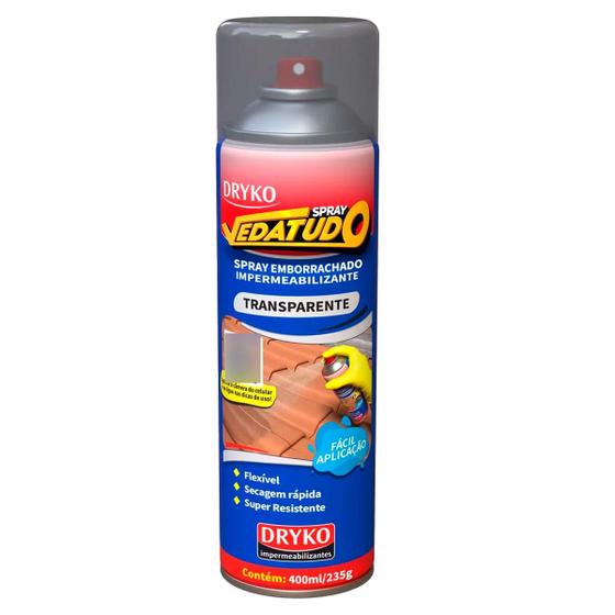 Imagem de Spray Emborrachado Impermeabilizante Vedatudo Líquido 400ml