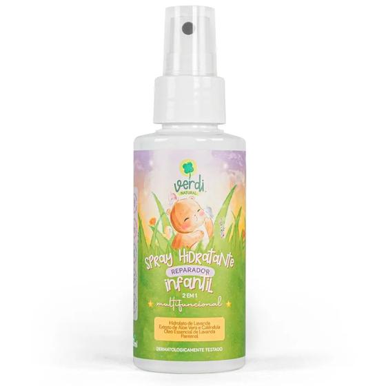 Imagem de Spray Hidratante Reparador Infantil 100% Natural com Hidrolato de Lavanda, Extrato de Aloe Vera e Calêndula, Óleo Essenc