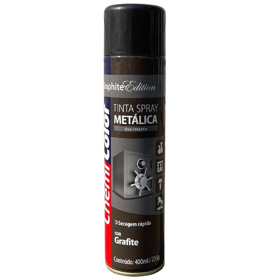 Imagem de SPRAY METALICO GRAFITE 400ml - CHEMICOLOR