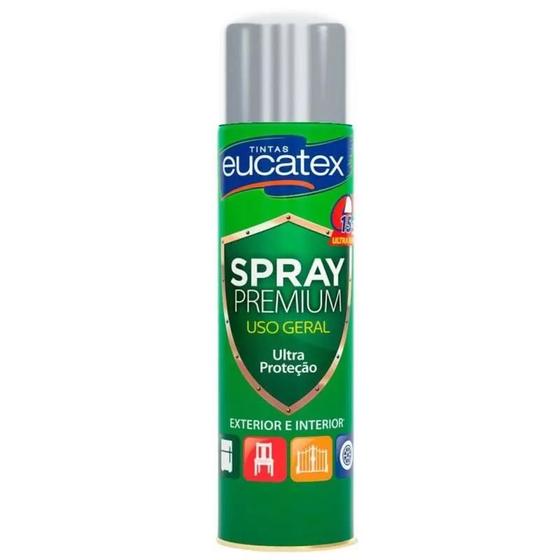 Imagem de Spray Metalizada Premium Eucatex 400ml Prata