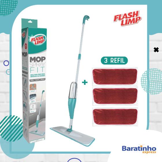 Imagem de Spray Mop Flash Limp Com Reservatório + 3 Refil Extra