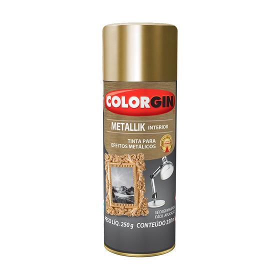 Imagem de Spray ouro 350ml metallik colorgin 52 un