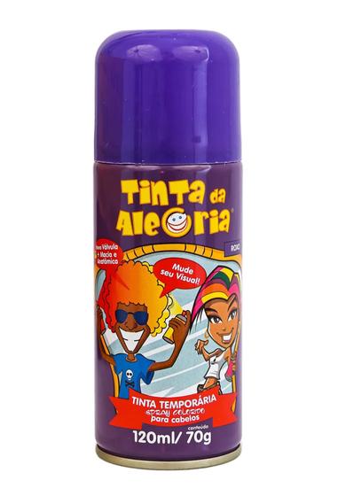 Imagem de Spray Para Cabelo Tinta Da Alegria Roxo 120 ml