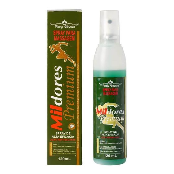 Imagem de Spray para massagem mildores premium com 120ml