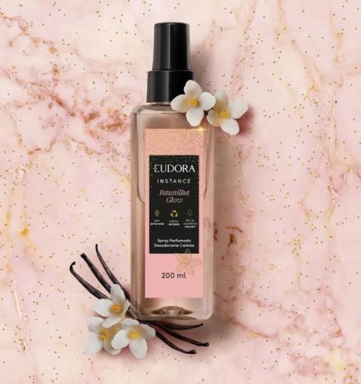 Imagem de Spray Perfumado Desodorante Colônia Instance Baunilha Glow 200ml