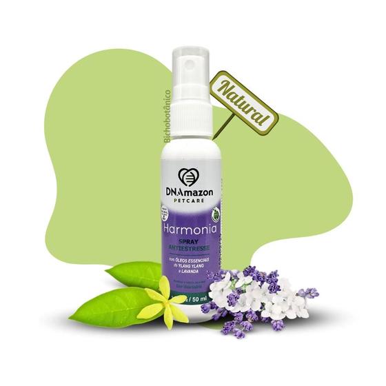 Imagem de Spray pet calmante relaxante medo estresse natural para Cachorro e Gato Dnamazon