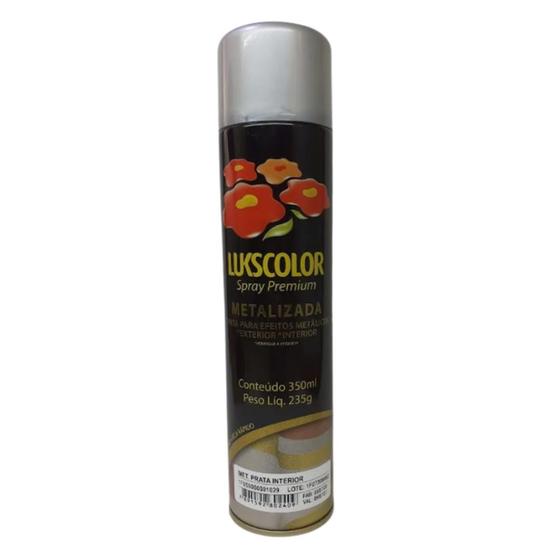 Imagem de Spray Premium Metalizada Prata 350ml - Lukscolor