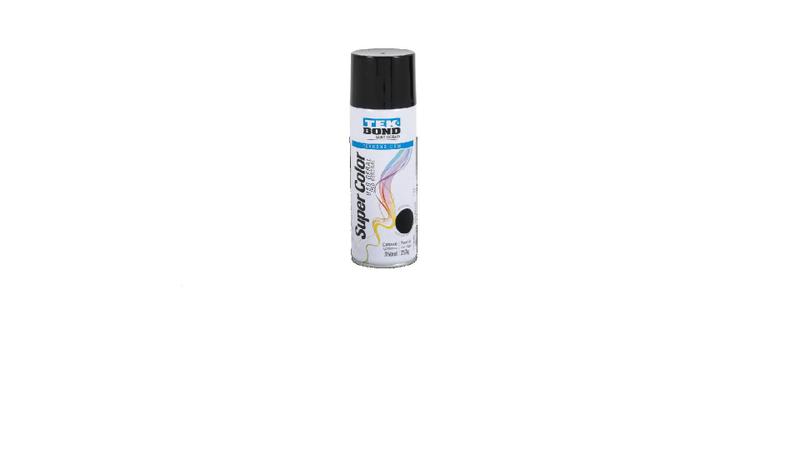 Imagem de Spray Preto Brilho Uso Geral 350mL