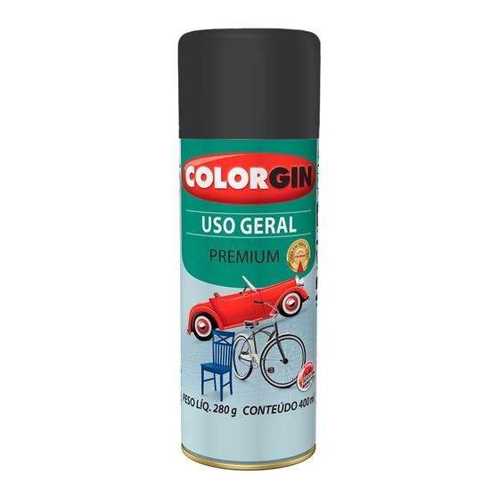 Imagem de Spray preto fosco 400ml colorgin 54001 uso geral