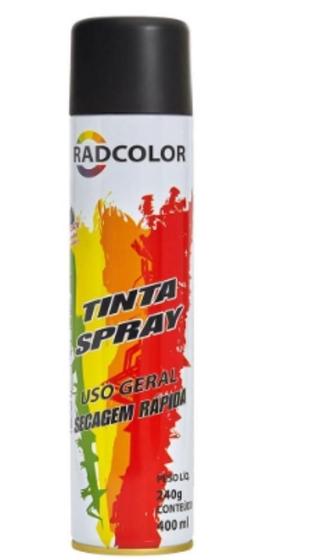 Imagem de Spray Preto Metálico 400 Ml - Radcolor