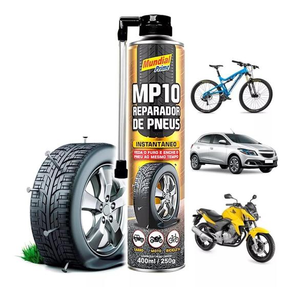 Imagem de Spray Reparador Instantâneo De Furo Pneu Carro - Bike - Moto - MUNDIAL PRIME