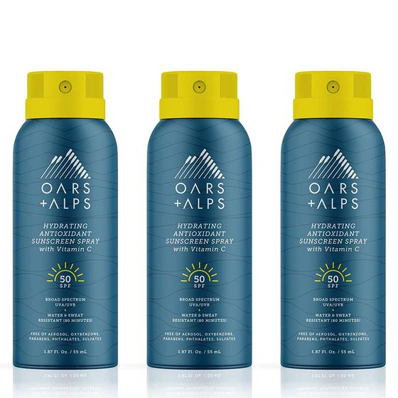 Imagem de Spray Solar Hidratante Oars + Alps SPF 50 (55ml) - Pacote com 3
